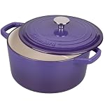 VORRINGARD-Enameled-Cast-Iron-Dutch-Oven-Pot-with-Lid-for-Bread-Baking-Round-Bread-Oven-include-Sourdough-Bread-Baking-Supplies-Set-45QT-Purple