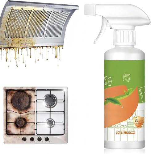 Fly Spray Clanse Household Formula Kitchen Appliance Cleaner Spray Multi-Purpose Degreaser for Oven Stove Range Hood & Countertops Gentle Formula for Daily Cleaning Fresh & Easy Wipe Clean 300 ml