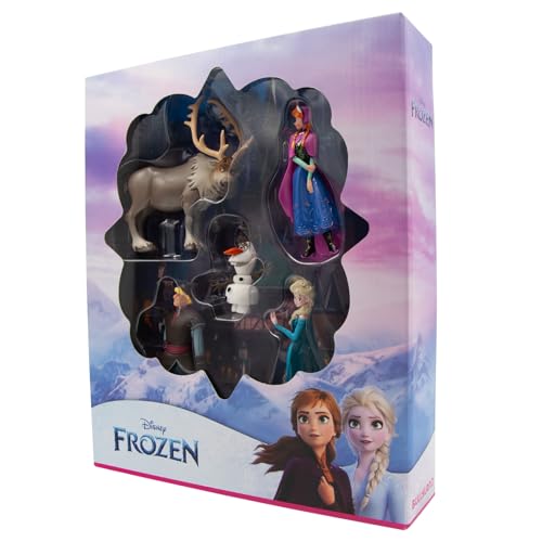 Bullyland 13413 Toy Figures Anniversary Set Princess Elsa, Anna, Kristoff, Sven and Olaf from Walt Disney Frozen - Image 3