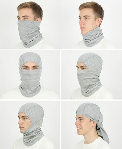 Image of BOCOMAL FR Face Mask Flame Resistant Balaclava 5.5oz Lightweight Arc Rated Helmet Liner Covering Hood for Welding