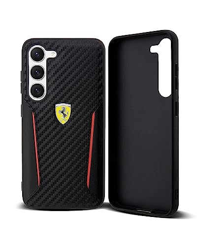 Ferrari FEHCS23MNPYK S23+ S916 Coque Rigide en Carbone Contrast Edges Noir