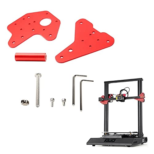 Lysee 3D Printer Parts & Accessories - for Ender 3 3pro 3 V2 3D Printed Parts Dual Z-axis Linear Guide Back Plate Kit