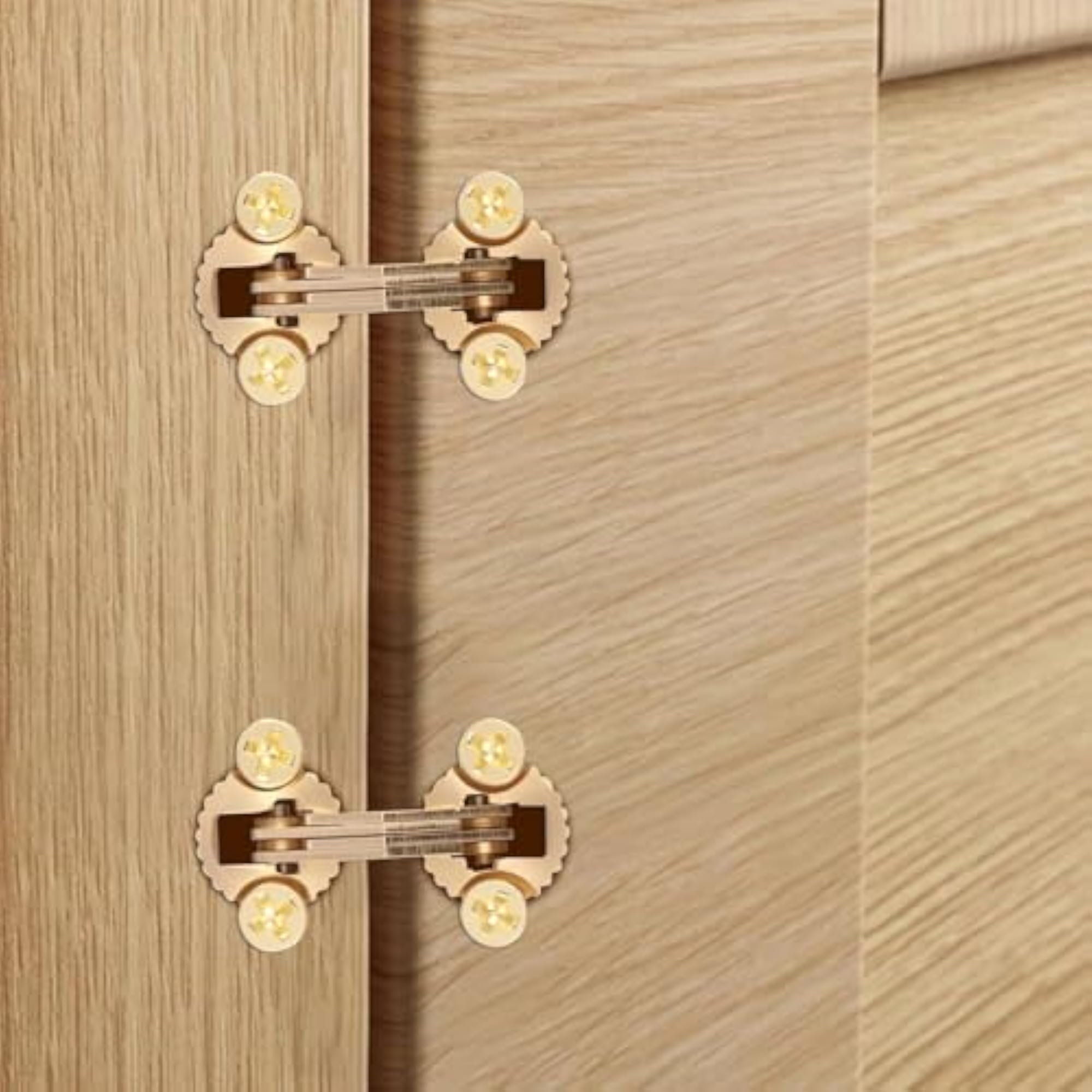 10 Pcs Hidden Brass Barrel Hinges for Jewelry Box, DIY Crafts