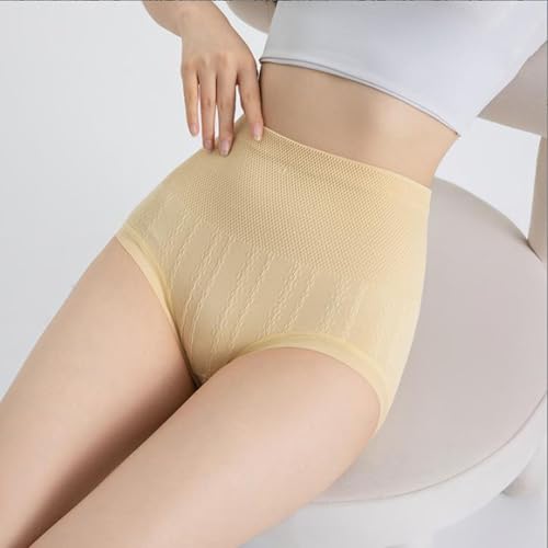 Pinknate Panties Leak Proof, High Waisted Tummy Tuck Hip Lifting No Trace Panties, Silky Shaping Cotton Panties for Women2