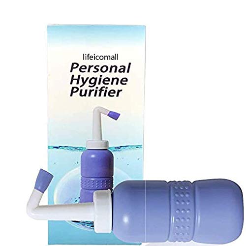 Bidé pulverizador portátil, botella de viaje para higiene personal, sin válvula (450 ml)