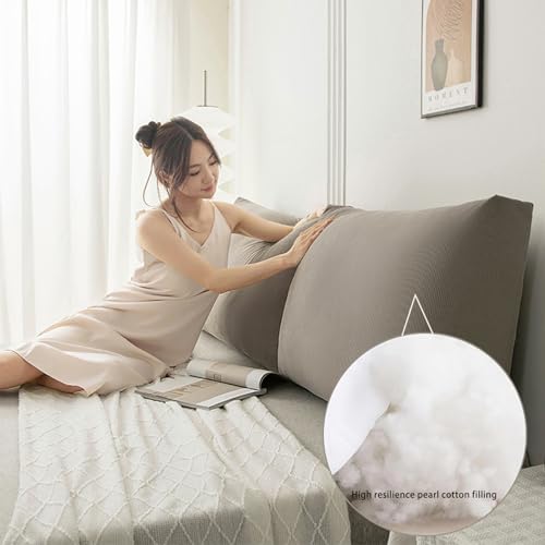 Coussin de lecture grand format dossier de lit et support lombaire orange