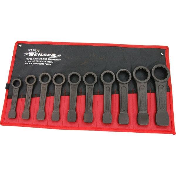 10PC SLOGGING Ring Spanner Set 24mm to 50mm-CT0570