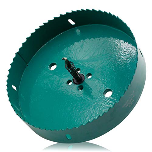 Image of 165mm /6.5 inch Hole Saw BI-Metal Heavy Duty Hole Cutter for Wood Cornhole Boards Plastic Drywall Fiberboard