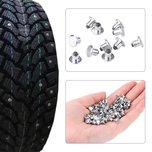 Image of Tire Studs Snow Spikes 100pcs Tungsten Steel 6.5mm 0.26 inch Bike Car Motorcycle ATV