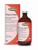 Flora – Iron, Liquid Vegan Iron with B-Vitamin, Non-constipating, 15 Fl Oz