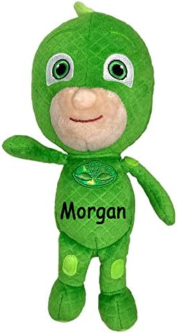 Personalized PJ Masks Character Figure - Gekko Plush Stuffed Animal Keepsake with Custom Name
