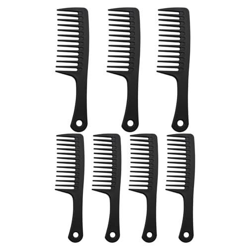 Set de 7 Peines de Dientes Anchos para Cuidado Capilar miniatura 1