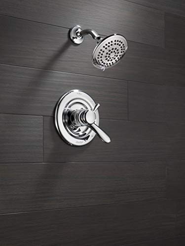 Delta Faucet Lahara 17 Series Dual-Function Shower Trim Kit with 5-Spray Touch-Clean Shower Head, Chrome T17238 (Valve Not Included) - image 2