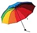 HorBous Triple Parapluie Pliable pour Un Temps pluvieux et ensoleillé Arc-en-Umbrella 10 Rib Vent Cadre en Acier résistant à 10 Couleurs de Tissu de Parapluie