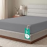 Linens World Egyptian Cotton Fitted Sheets Super King Size Breathable, Anti Wrinkle 30cm Deep Pocket 200 Thread Count Bed Sheets Grey Bedding & Linen 183 X 200 CM Super King Fitted Sheet