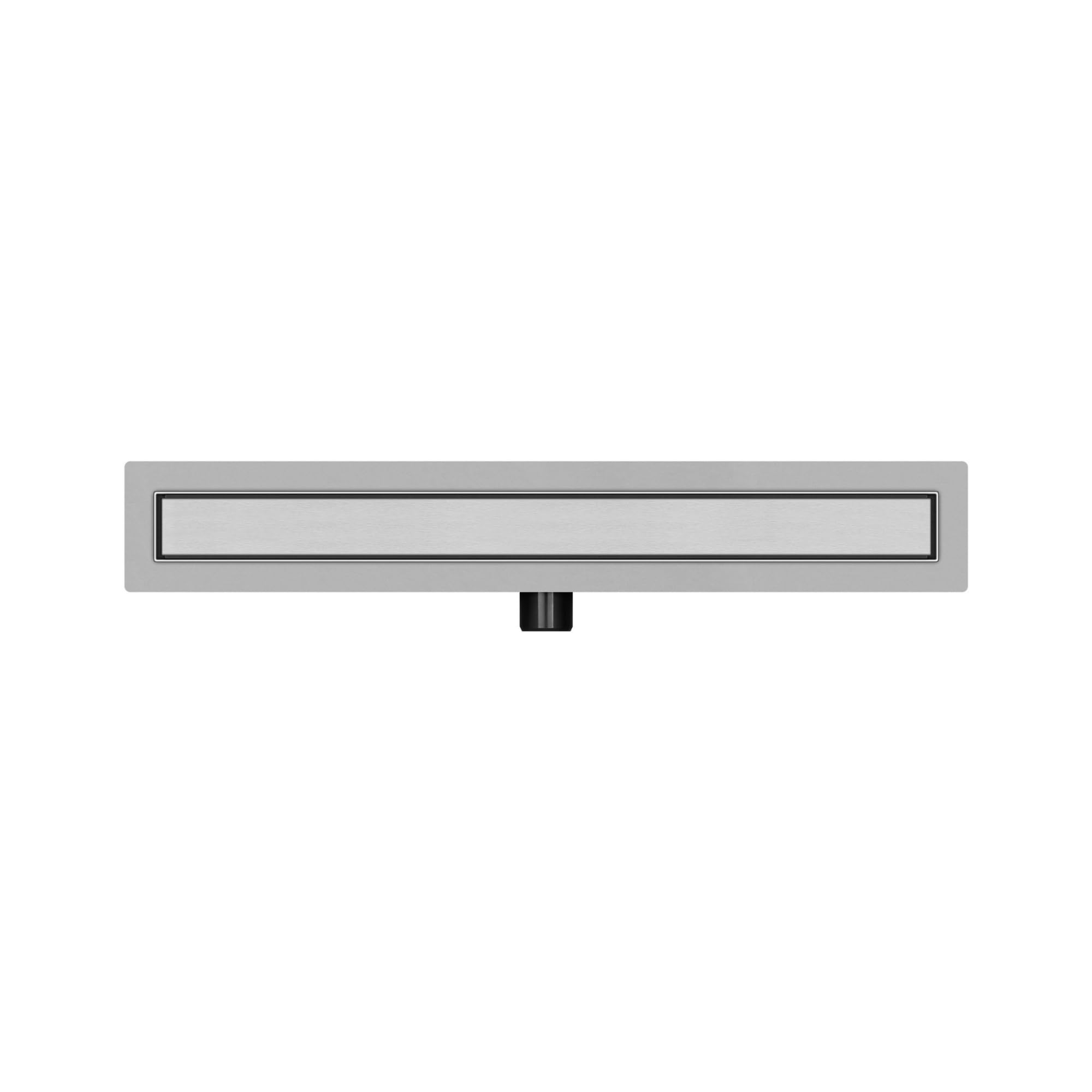 Canaleta de ducha Premium SLX Duo – Acero inoxidable AISI 304, óxido enlosable, sifón Ø50, colador de pelo, patas de montaje, manguito de sellado, 60 a 100 cm (60 cm)
