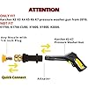 Pressure Washer Gun Adapter 1/4'' Quick Connect Fitting Spray Nozzle Tips Sets Multiple Degrees Brass Female Pressure Washer Accessories Only Compatible Karcher K2, K3, K4, K5, K6, K7,Foam Gun Parts