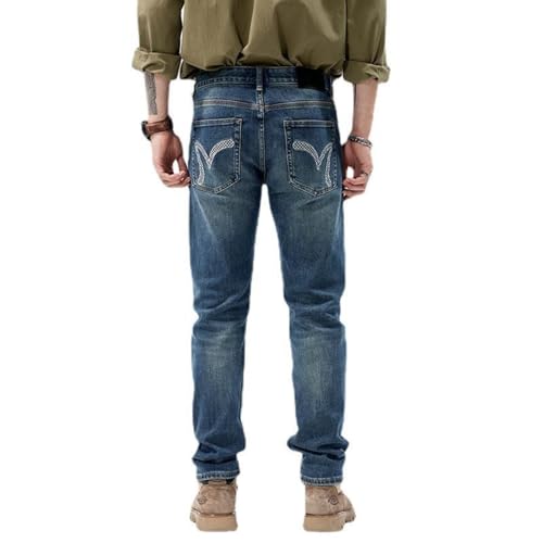 Jeans Pants Trousers Denim Spring and Autumn Men's Stretch Small Classic4