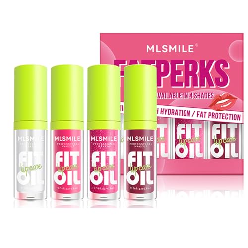 Lot de 4 rouges à lèvres hydratants à haute brillance Crystal Jelly - Hydratants et non collants - 12 heures