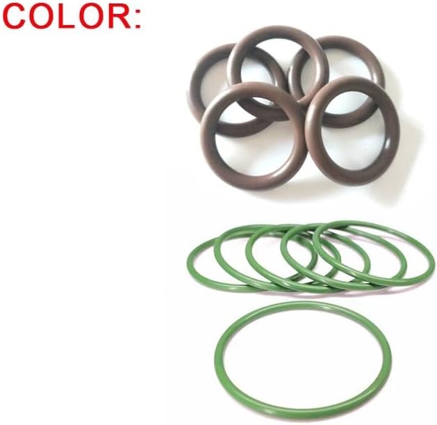 FKM Ring Gaskets CS 4mm OD 12mm~480mm Fluorine Rubber O-Ring Washer Resistance To Oil Aging Abrasion Ozone Fuel Chemical Seal(62x54x4mm 2pcs)