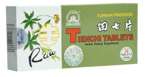 Camellia Brand Tienchi Raw Ginseng Tea Instant Tablet - 36 Tablet Pack