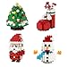 Anditoy 4 Pack Christmas Building Block Toys for Kids Boys Girls Teens Christmas Stocking Stuffers Gifts Party Favors