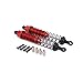 4pcs Shock Absorber Assembled Replacement for RC Car 1/12 Wltoys Wltoys 12428 12423 FY03 12628 Short Course Desert Buggy Off-Road Hop-up Parts (Red)