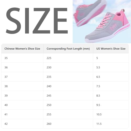 Womens Orthopedic Bowling Shoes, Bowling Shoes Women Breathable Lightweight Mesh Sneakers Comfortable Soft Soles2