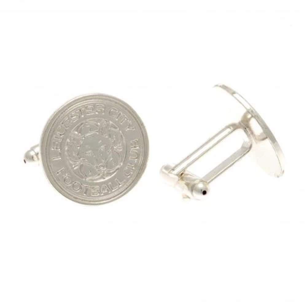 Leicester City F.C.Leicester City FC Silver Plated Crest Cufflinks