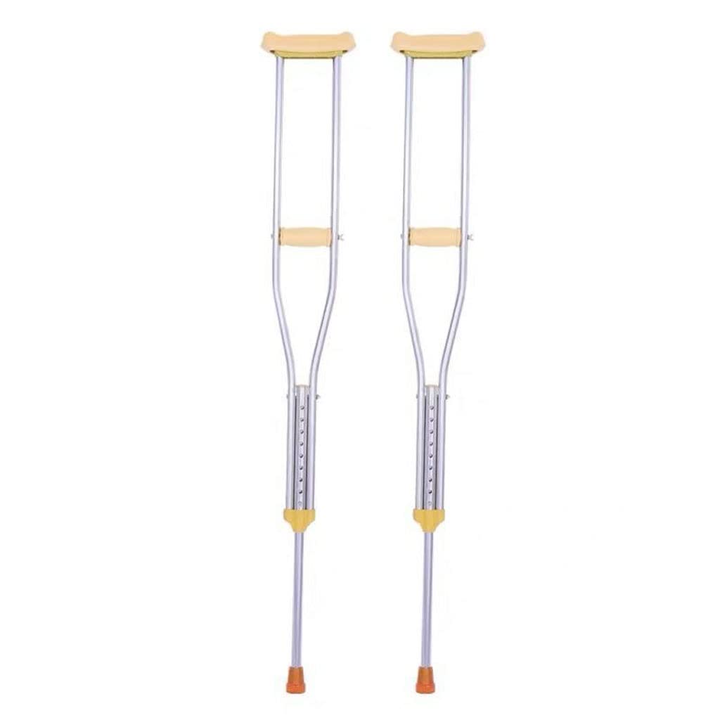 GCX- Muletas de aleación de Aluminio, muletas for Axilas, muletas Dobles Gruesas Ajustables for Fractura de Ancianos for Adultos Firma