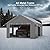 Carport 13x20ft Portable Upgraded Garage?Heavy Duty Carport with 4 Roll-up Doors & 4 Ventilated Windows, UV Resistant All-Season Waterproof Tarp, Reinforced Steel Poles, for Car, Truck, Boat