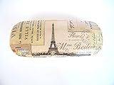  Paris Estuche De Gafas, Funda Dura Para Gafas 16 cm, Vision Accesorios Para Mujer, Gafas Graduadas, Paris Vintage Card, Eiffel Tower Glasses Case