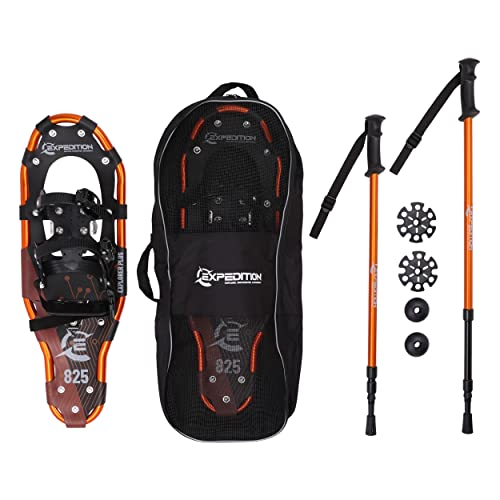 Lightweight Aluminum Frame Snowshoes with Dual...