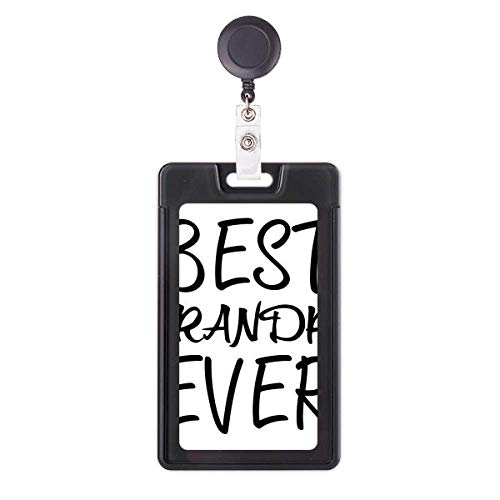 Étui rétractable Best Grandpa Ever, porte-clés enrouleur et badge