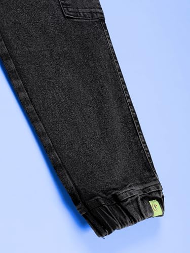 Image of KiddoPanti Boys Denim Cargo Jogger Pant