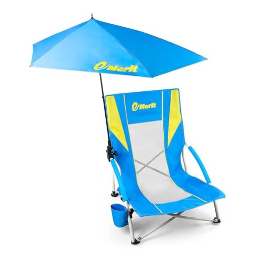 Best beach chairs with umbrella Low Sling Beach Chair with Umbrella
