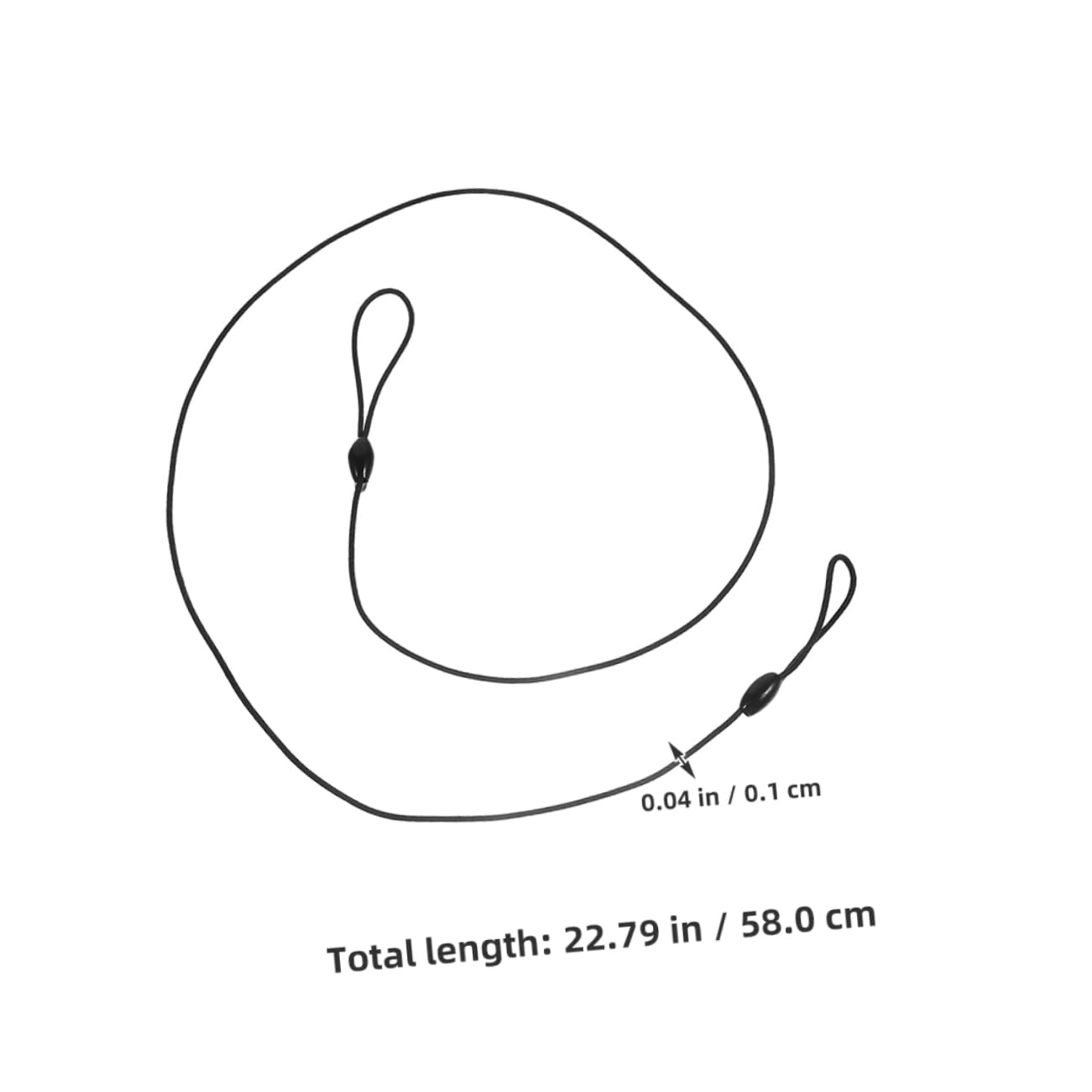 Housoutil 50pcs Pen Elastic Cord Stylus Lanyard with Diving Lost Rope Stylus Cord for School