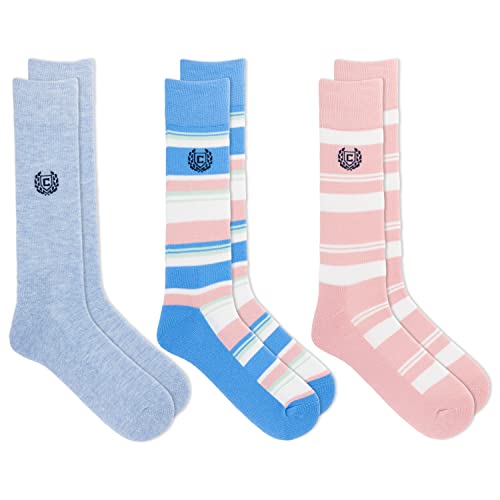 Chaussettes décontractées à rayures rose homme CHAPS tail