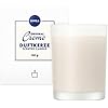 NIVEA Originele crème geurkaars (120 g), mooie geurkaars in glas met de bekende Nivea crème-note, zacht geurende kaars in melkglas houder