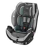 Evenflo EveryStage DLX All-in-One Car Seat, Infant Convertible & Booster Seat, Grows with Child Up to 120 lbs, Angled for Comfort and Safety, 3-Times-Tighter Installation, Highlands Green