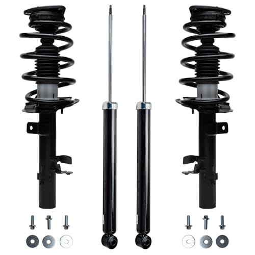 Image of Detroit Axle - 4pc Struts Kit for Ford Escape 2014-2019, 2 Rear Shock Absorbers Assembly 2 Front Struts & Coil Spring 2015 2016 2017 2018 Replacement
