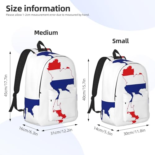 Mochila de viaje para laptop con diseño de mapa de Tailandia cómodo 4