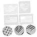 Angoily 4pcs American Element Design Stencil for Wall Art USA Flag Heart Flag and Continental Map Patterns Easy to Use Painting Tool for Home Decor