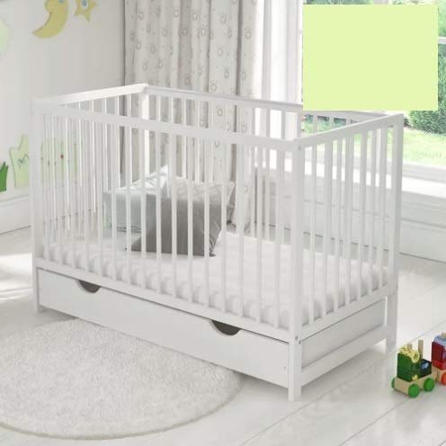 Cot Bed Toddler Bed Flat Sheet (Hotel Quality) OVER 20 COLOURS 200 Thread Count (Green)