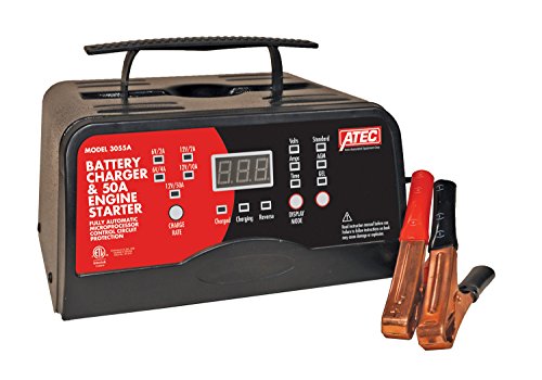 Associated Equipment 6/12 Volt Full_Rate Portable Smart Charger with 50A Engine Start (ASO-3055A)
