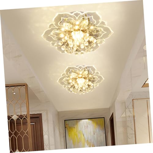 Lampe de plafond cristal luminaire moderne salon couloir maison - 5