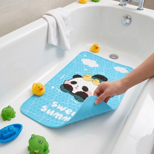 Alfombra ducha antideslizante PVC infantil para bañera con dibujos 8