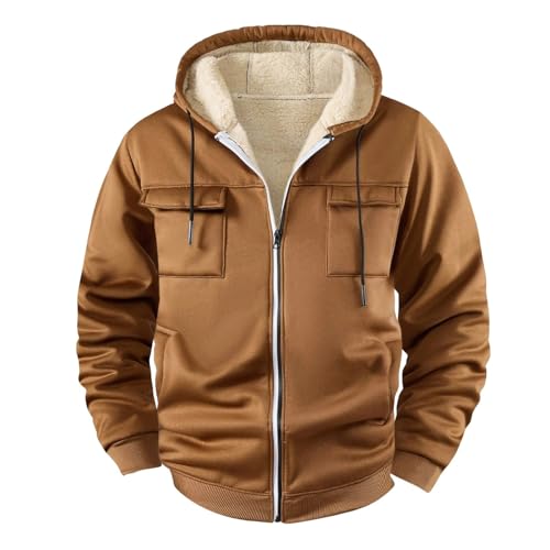 Sweat à capuche surdimensionné doux veste polaire homme de qualité