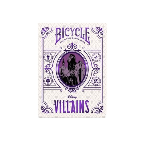 Image of Bicycle Disney Villains Special Edition Playing Cards - Collectible Deck of Cards for Kids Card Games Featuring Characters from Peter Pan, Hercules, Lion King, 101 Dalmatians and More