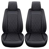 YIERTAI Car Seat Covers for Dodge Ram Fit 2009-2026 1500 2010-2026 2500 3500 Classic Bighorn Longhorn Laramie Tradesman Truck Black Front